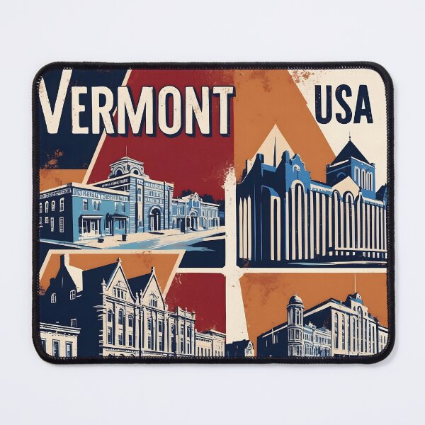 Item preview, 1950s Vermont USA Vintage Retro Tourism designed and sold by TravelersGems.