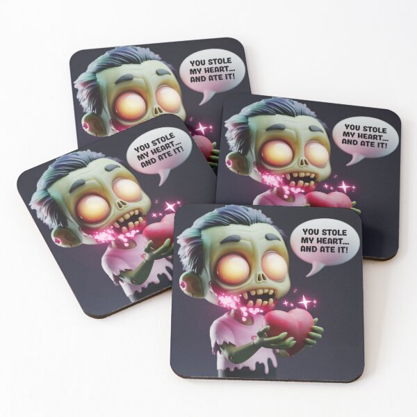 Item preview, You Stole My Heart… and Ate It! – Funny 3D Zombie Love designed and sold by UA-t-shirts.