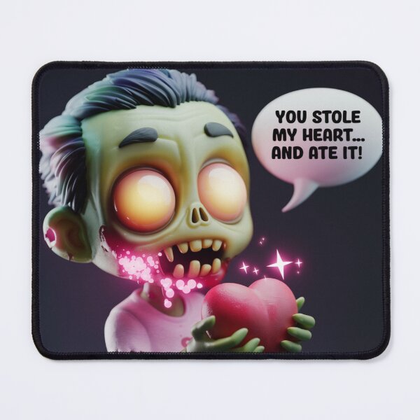 Item preview, You Stole My Heart… and Ate It! – Funny 3D Zombie Love designed and sold by UA-t-shirts.