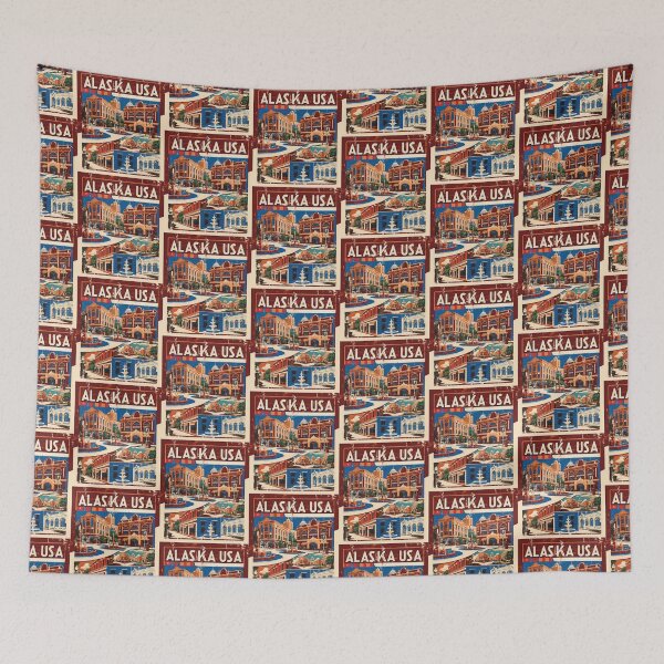 Item preview, 1950s Alaska USA Vintage Retro Tourism  designed and sold by TravelersGems.