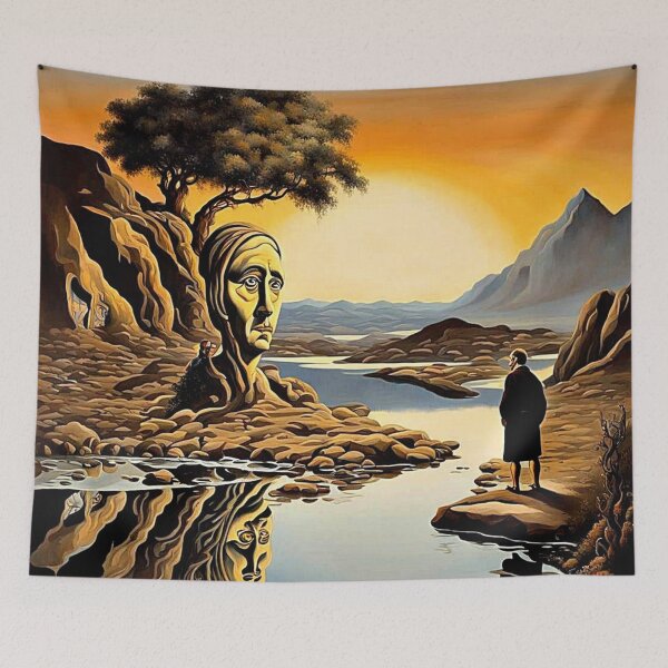 Item preview, Man views his loneliness designed and sold by George Hutton Hunter.