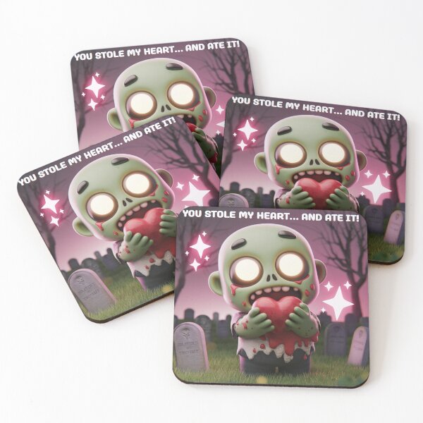 Item preview, You Stole My Heart… and Ate It! – Funny 3D Zombie Love designed and sold by UA-t-shirts.