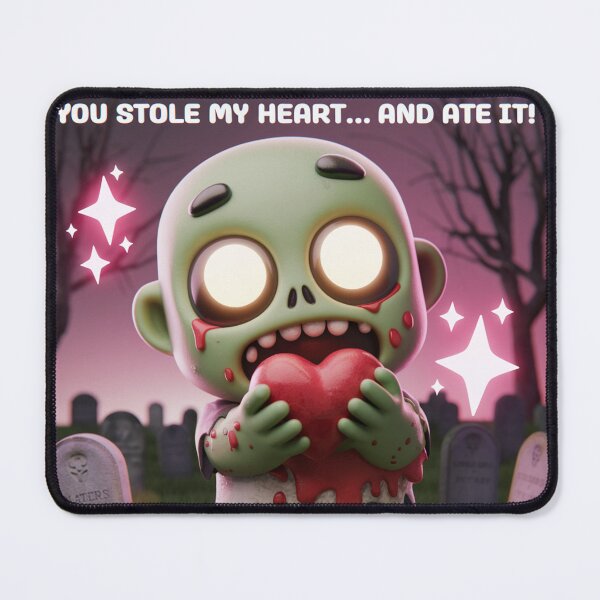 Item preview, You Stole My Heart… and Ate It! – Funny 3D Zombie Love designed and sold by UA-t-shirts.
