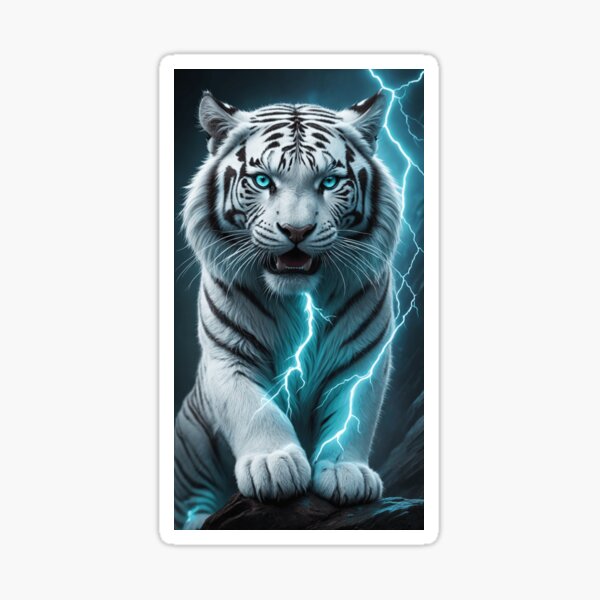 Item preview, White tiger designed and sold by Digital Dream Art.