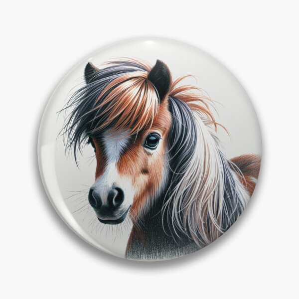 Item preview, Shetland Pony Colored Pencil Sketch Portrait designed and sold by MaedK.