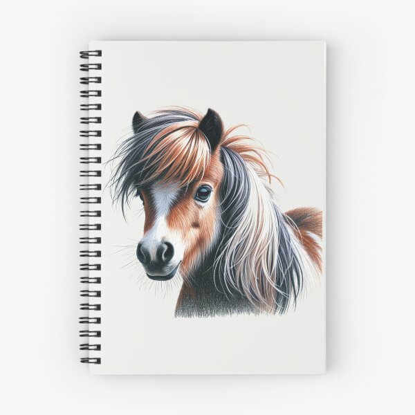 Item preview, Shetland Pony Colored Pencil Sketch Portrait designed and sold by MaedK.