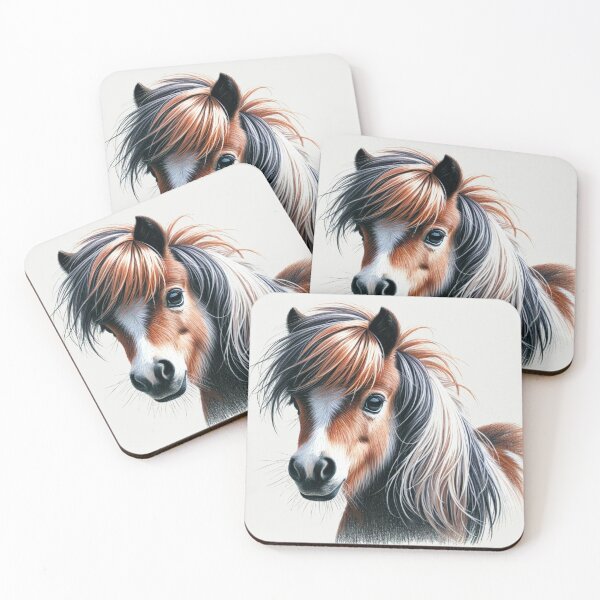 Item preview, Shetland Pony Colored Pencil Sketch Portrait designed and sold by MaedK.