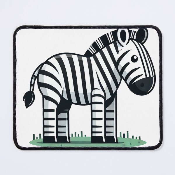 Item preview, Minimalist Zebra Illustration designed and sold by QuirkWears.