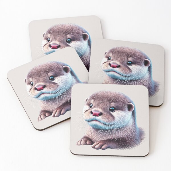 Item preview, Cute Baby Otter Colored Pencil Sketch Portrait designed and sold by MaedK.