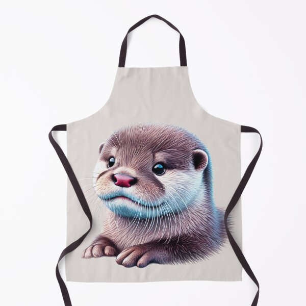 Item preview, Cute Baby Otter Colored Pencil Sketch Portrait designed and sold by MaedK.