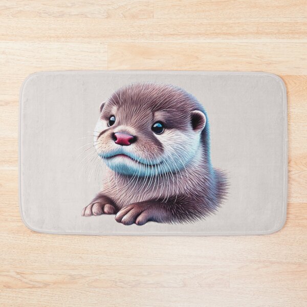 Item preview, Cute Baby Otter Colored Pencil Sketch Portrait designed and sold by MaedK.