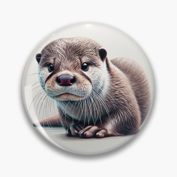Item preview, Otter Colored Pencil Sketch Portrait designed and sold by MaedK.