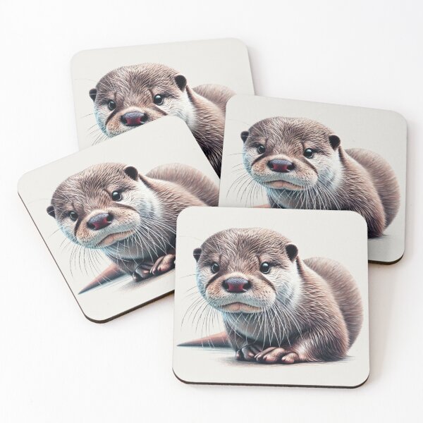 Item preview, Otter Colored Pencil Sketch Portrait designed and sold by MaedK.