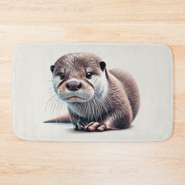 Item preview, Otter Colored Pencil Sketch Portrait designed and sold by MaedK.