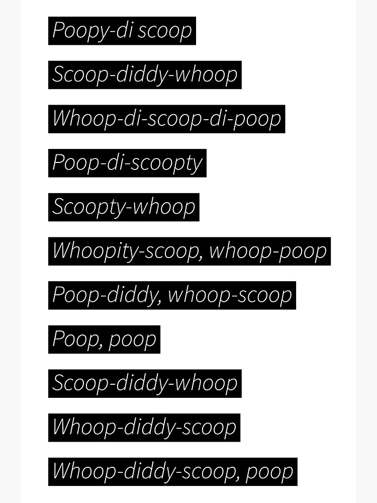 "Kanye, Poopdi Scoop" Poster for Sale by eiatopia Redbubble