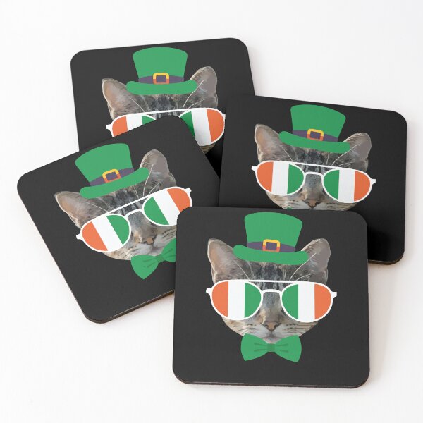 Item preview, St Patricks Day Cat Kitten designed and sold by MooonTees.