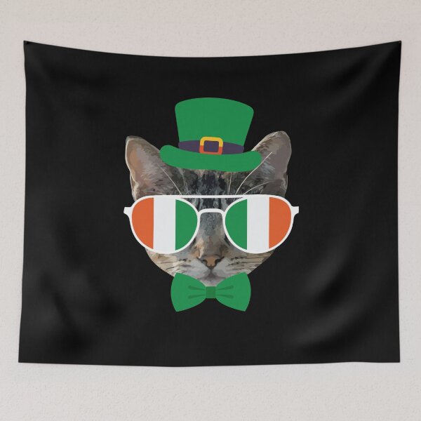 Item preview, St Patricks Day Cat Kitten designed and sold by MooonTees.