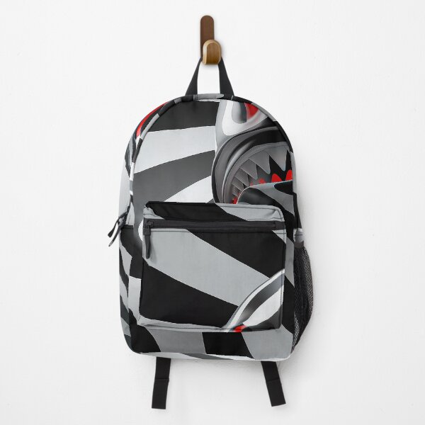 Item preview, Abstract Shark Optical Illusion Bold Black and White  designed and sold by Amanda's Factory.