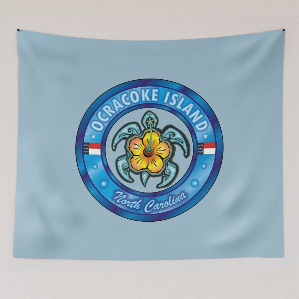 Item preview, Ocracoke Island North Carolina sea turtle hibiscus designed and sold by studioss76.