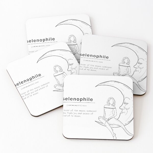 Item preview, selenophile word meaning and design designed and sold by Kylos Design.