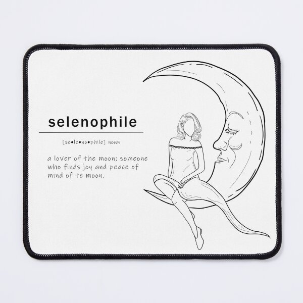 Item preview, selenophile word meaning and design designed and sold by Kylos Design.