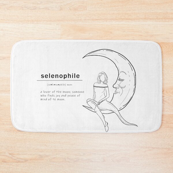 Item preview, selenophile word meaning and design designed and sold by Kylos Design.