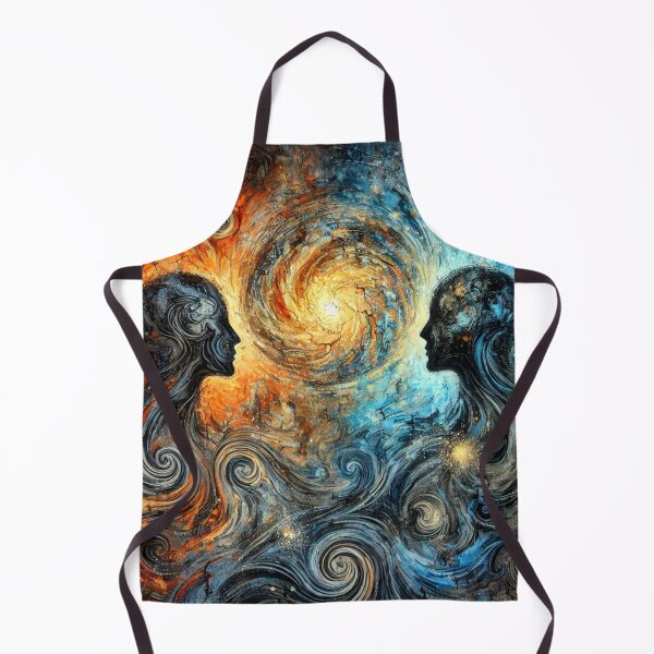Item preview, Cosmic Duality Fire and Ice Abstract Art Design designed and sold by PawtopiaDesigns.