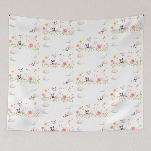 Item preview, Sheep Art Kawaii Wallpaper Design Cute Background Colors designed and sold by ART ATTACK ZONE.