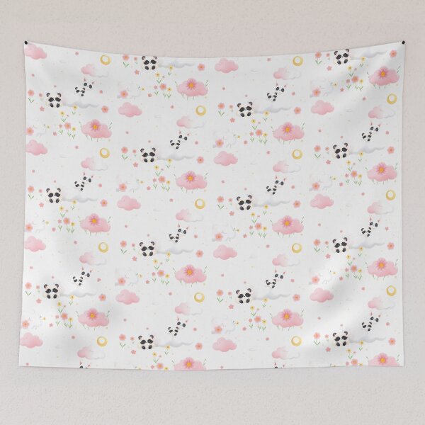Item preview, Panda Art Kawaii Wallpaper Design Cute Background Colors designed and sold by ART ATTACK ZONE.