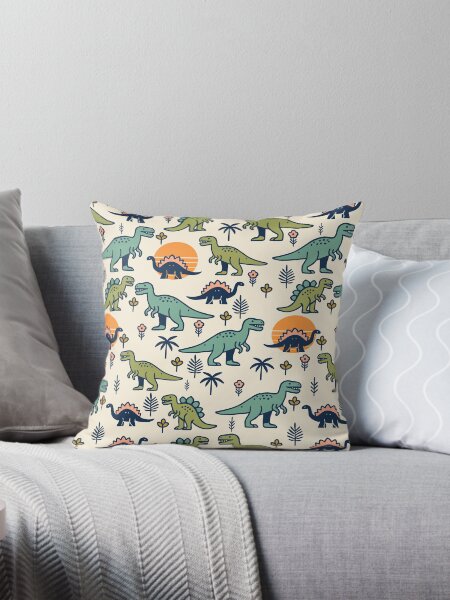 Item preview, Retro Dinosaur Pattern  designed and sold by Ghost on Toast.