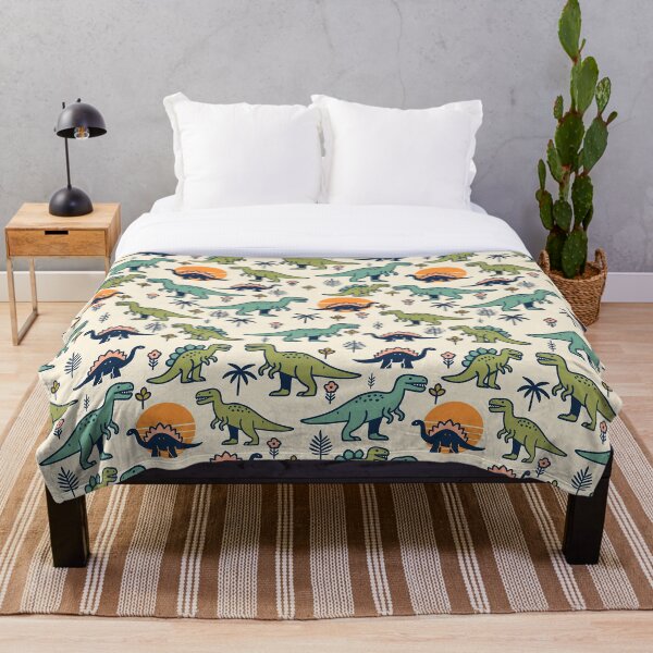 Item preview, Retro Dinosaur Pattern  designed and sold by Ghost on Toast.