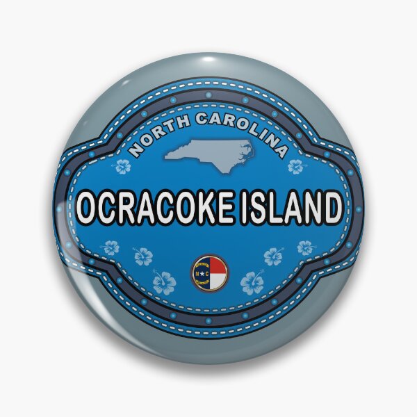Item preview, Ocracoke Island North Carolina stitching effect emblem designed and sold by studioss76.