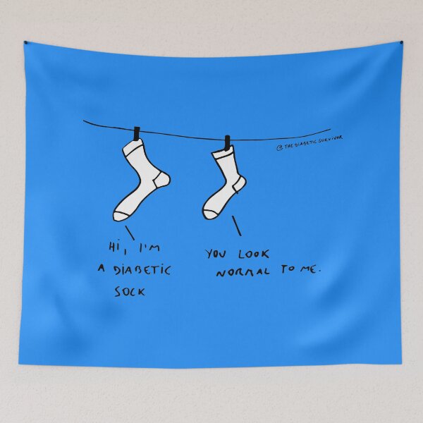 Item preview, Sweet Diabetes: Hi, I'm a Diabetic Sock designed and sold by thediabeticsurvivor.