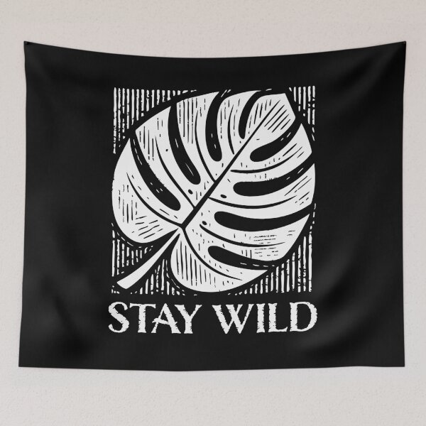 Item preview, Stay Wild Plant Lover Jungle Leaf designed and sold by AntiqueImages.