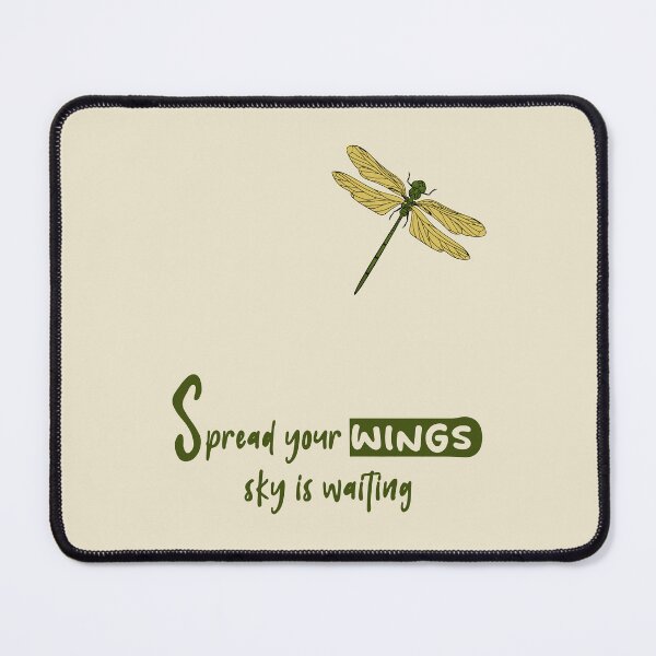 Item preview, Dragonfly - Spread your wings sky is waiting | Slogan | Funny | Quote | Inspirational | Aesthetic | Trendy | Sassy Quote | Humor | Meme | Quote designed and sold by RSDigitalPrintDesign.