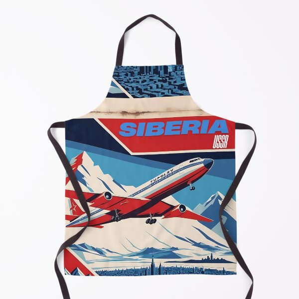 Item preview, USSR-Style Aviation Poster - Explore Siberia designed and sold by EMairplanes.