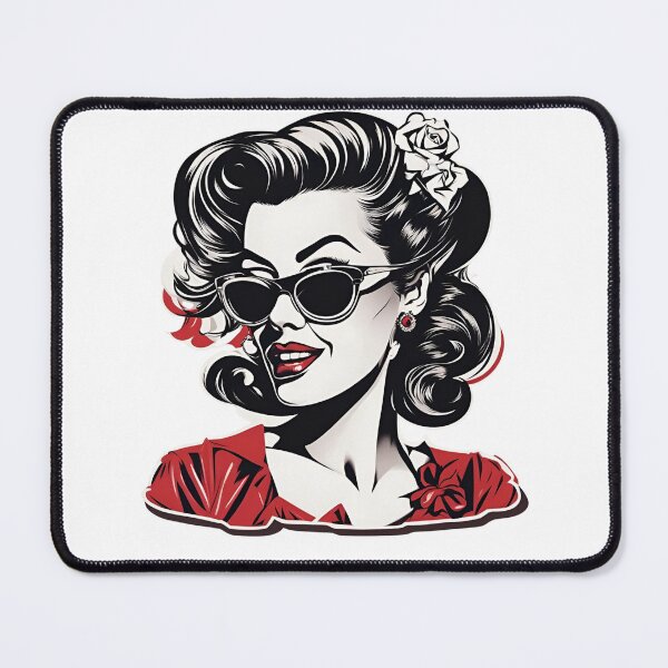Item preview, Rockabilly girl oldschool designed and sold by whatthefoxsays.