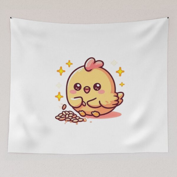 Item preview, chicken eating seeds designed and sold by Eternalski.