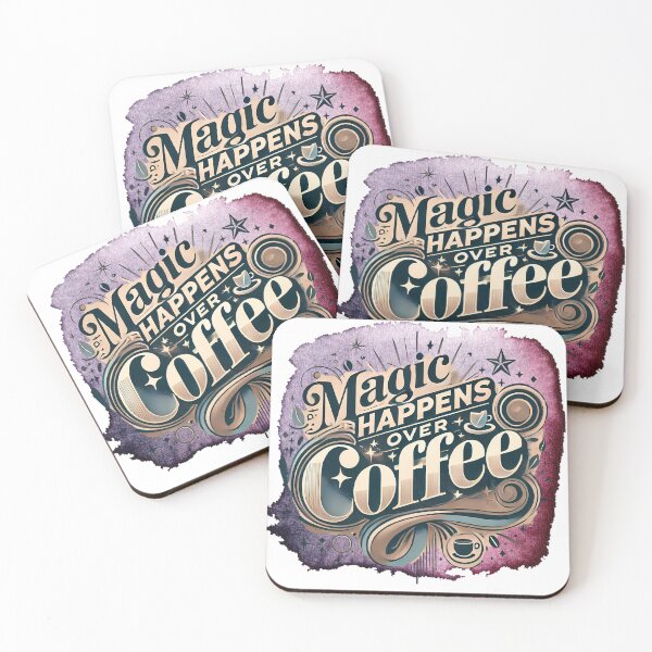 Item preview, Magic Happens Over Coffee designed and sold by ChenEngEng.