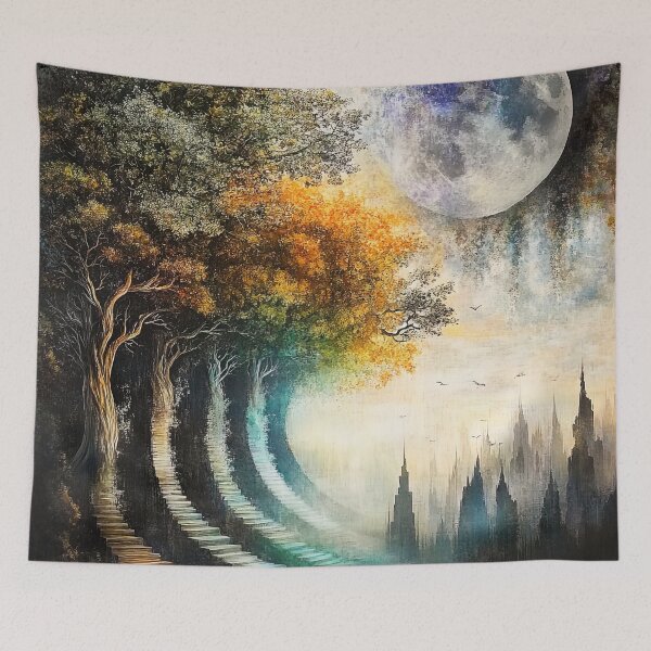 Item preview, "Stairway to the Moonlit Realm" designed and sold by bloorose.