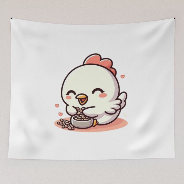 Item preview, chicken eating seeds designed and sold by Eternalski.