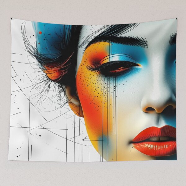 Item preview, Female Portrait. Big graphic design. designed and sold by Shoot-The-Moon.