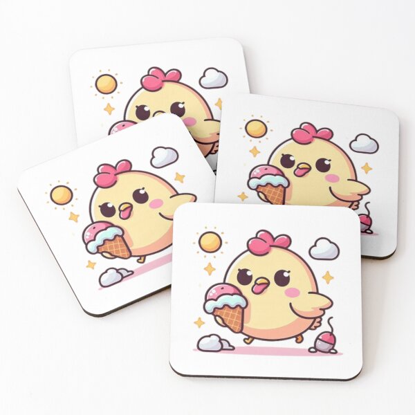 Item preview, Pollo comiendo helado designed and sold by Eternalski.
