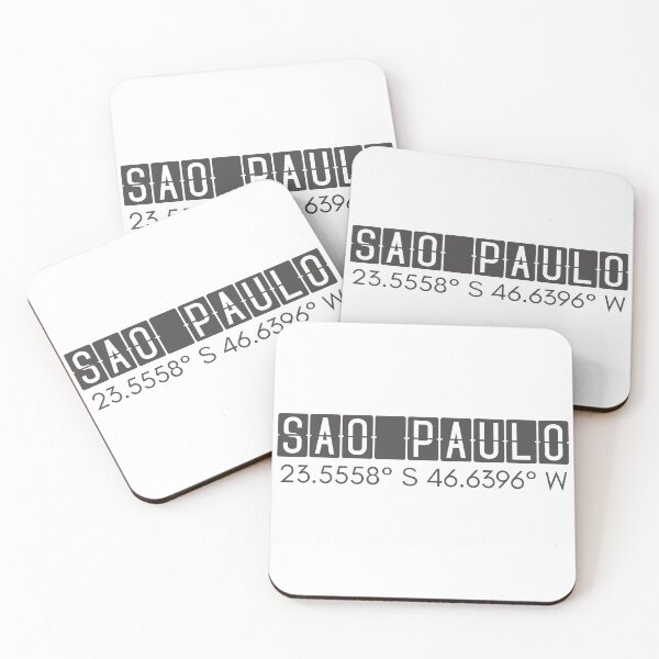 Item preview, Sao Paulo Brazil GPS Coordinates City Travel Asia designed and sold by holaitssher.