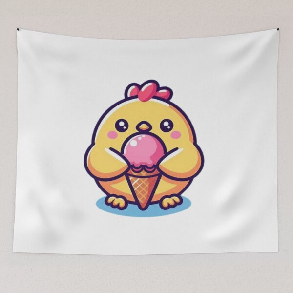 Item preview, Pollo comiendo helado designed and sold by Eternalski.