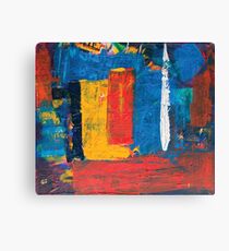 colorful square painting Canvas Print
