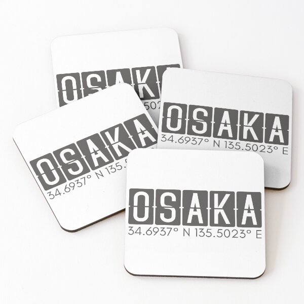 Item preview, Osaka, Japan GPS Coordinates City Travel Asia designed and sold by holaitssher.