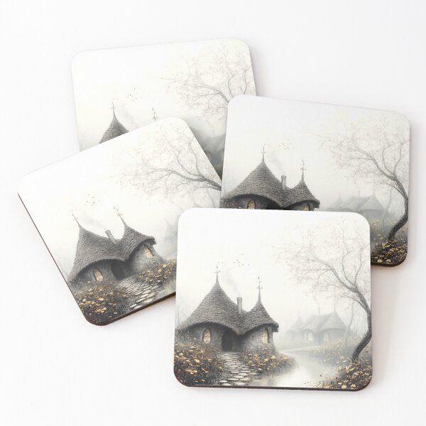 Item preview, "Misty Riverside Cottages" designed and sold by bloorose.