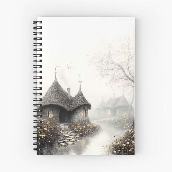 Item preview, "Misty Riverside Cottages" designed and sold by bloorose.