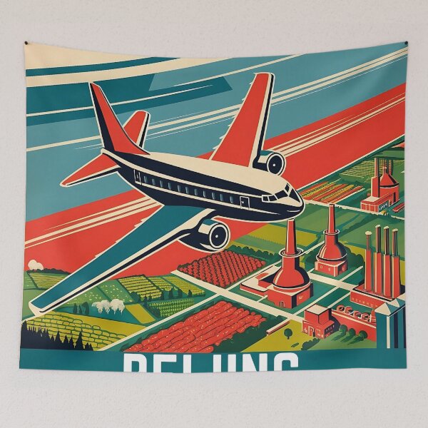 Item preview,  Aviation Poster – Beijing designed and sold by EMairplanes.